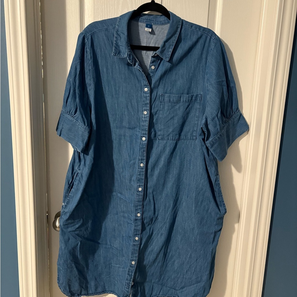 Old Navy Light Blue Denim Dress